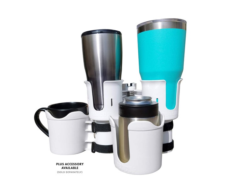 ROBOCUP Plus, (White), Add-On Accessory XL Extension Cup Holder, Larger Drink Capacity, Perfect for Boats, Golf Carts, Walkers, Wheelchairs and Work. Made in USA (Includes 1) - Image 5